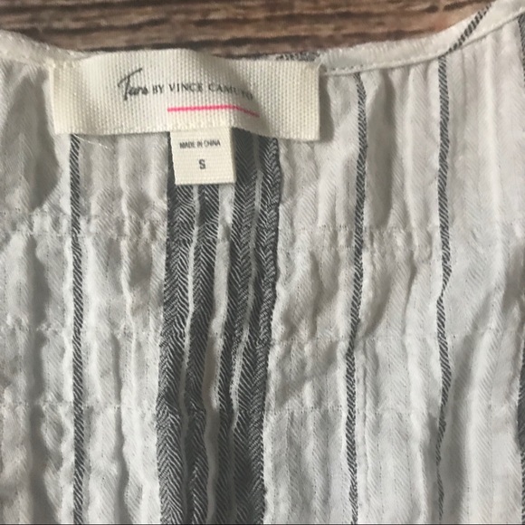 Two by Vince Camuto Strip cotton Gauze Side Tank - Picture 7 of 8